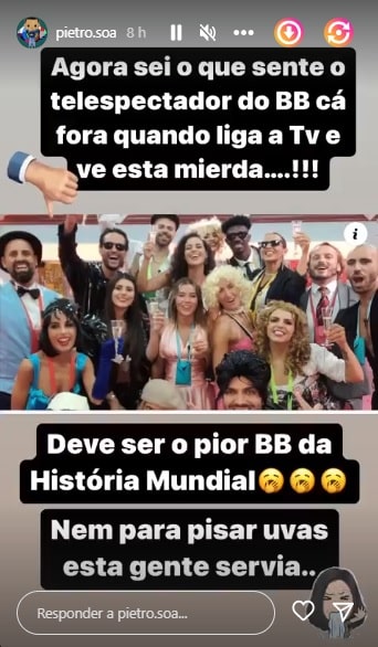 Pedro Soá, Concorrentes Do Big Brother
