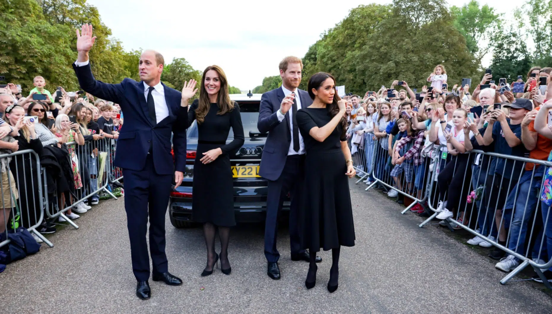 Príncipe William, Harry, Meghan, Kate Middleton