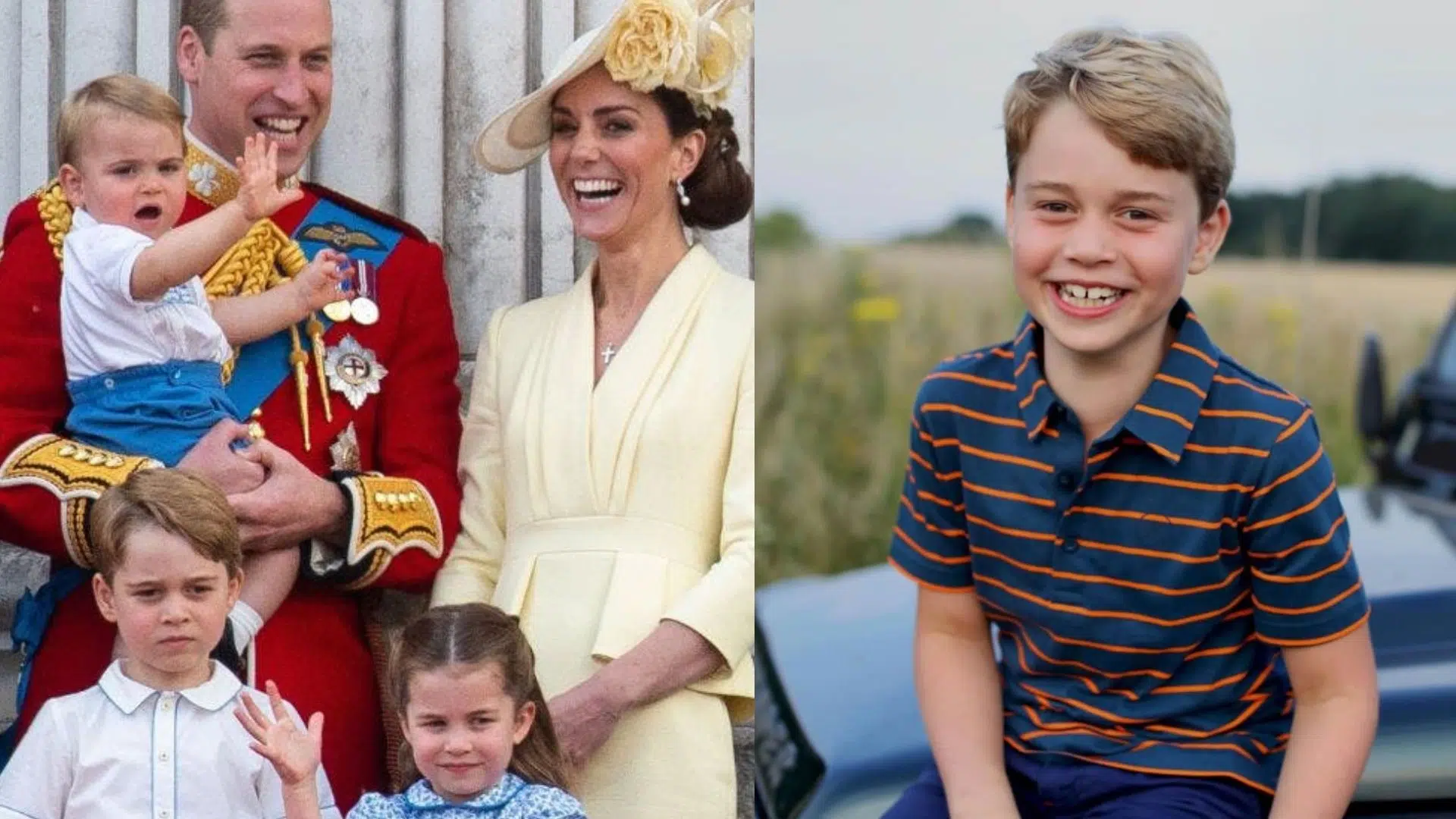 William, Kate Middleton, George