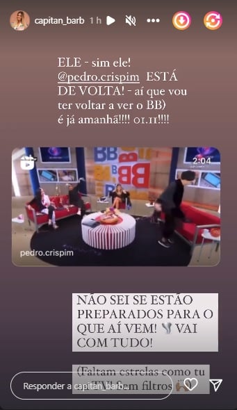 Ana Barbosa, Pedro Crispim, Big Brother, Tvi