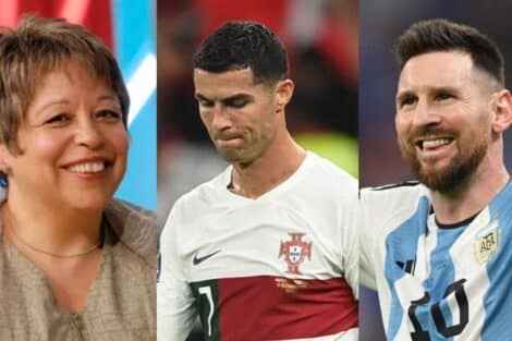 Maria Vieira, Cristiano Ronaldo, Lionel Messi