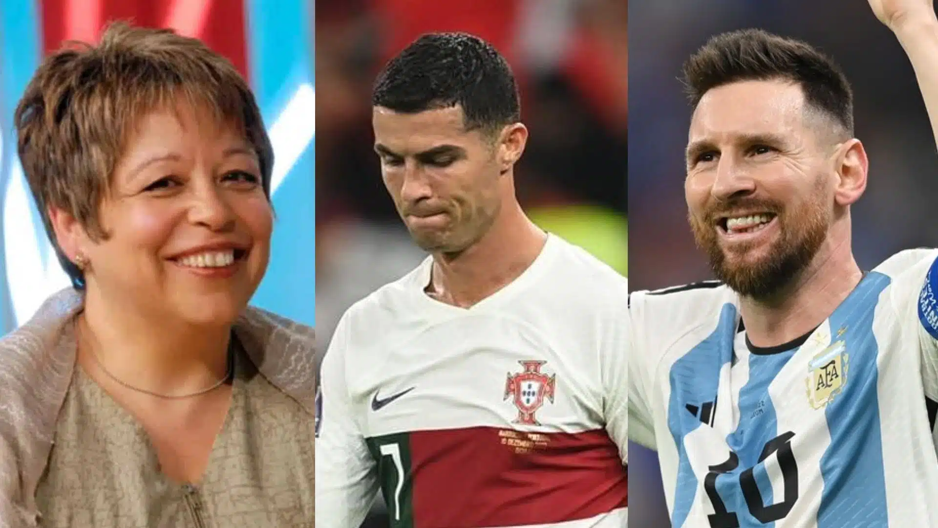 Maria Vieira, Cristiano Ronaldo, Lionel Messi