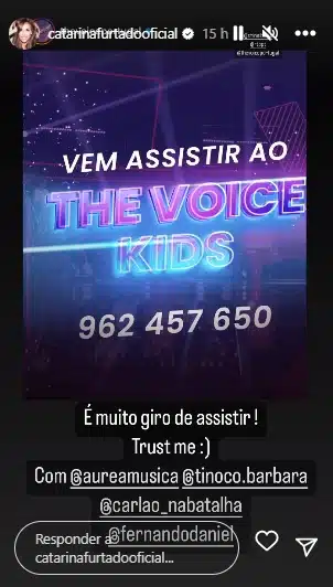 Catarina Furtado, The Voice Kids, Rtp