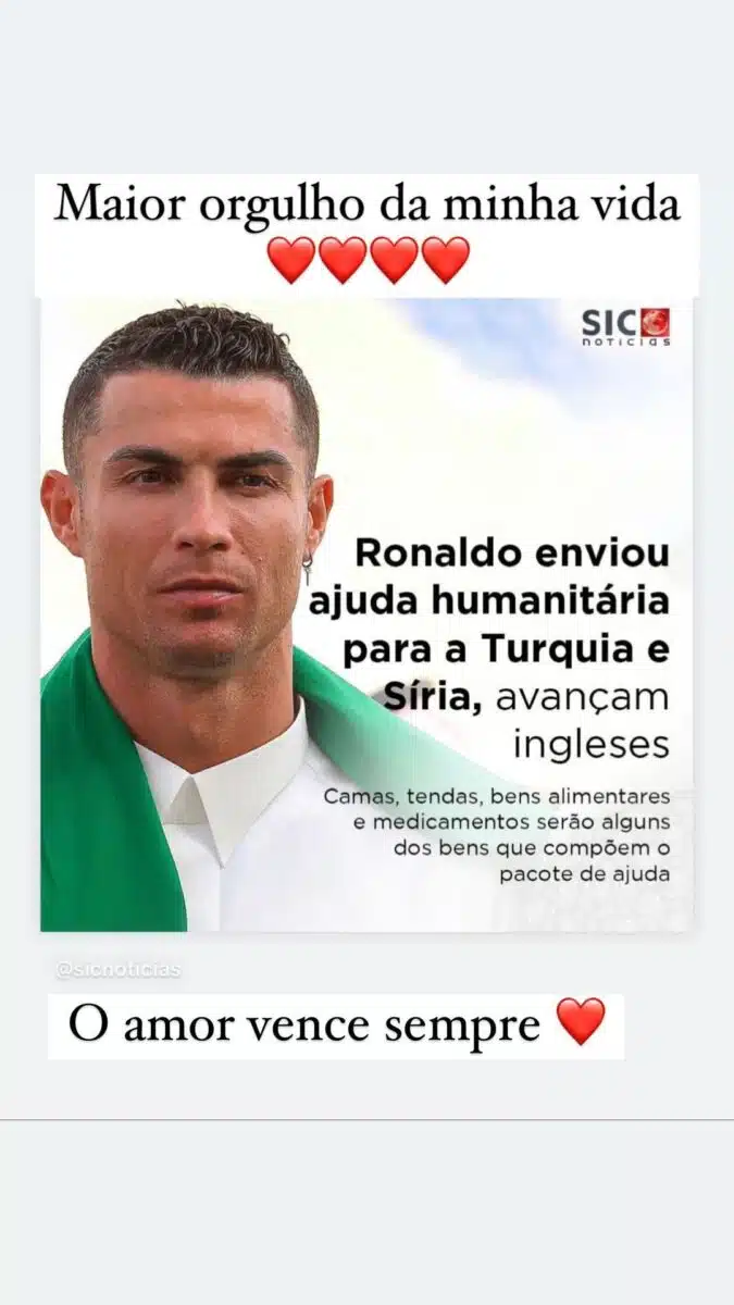 Elma Aveiro, Cristiano Ronaldo
