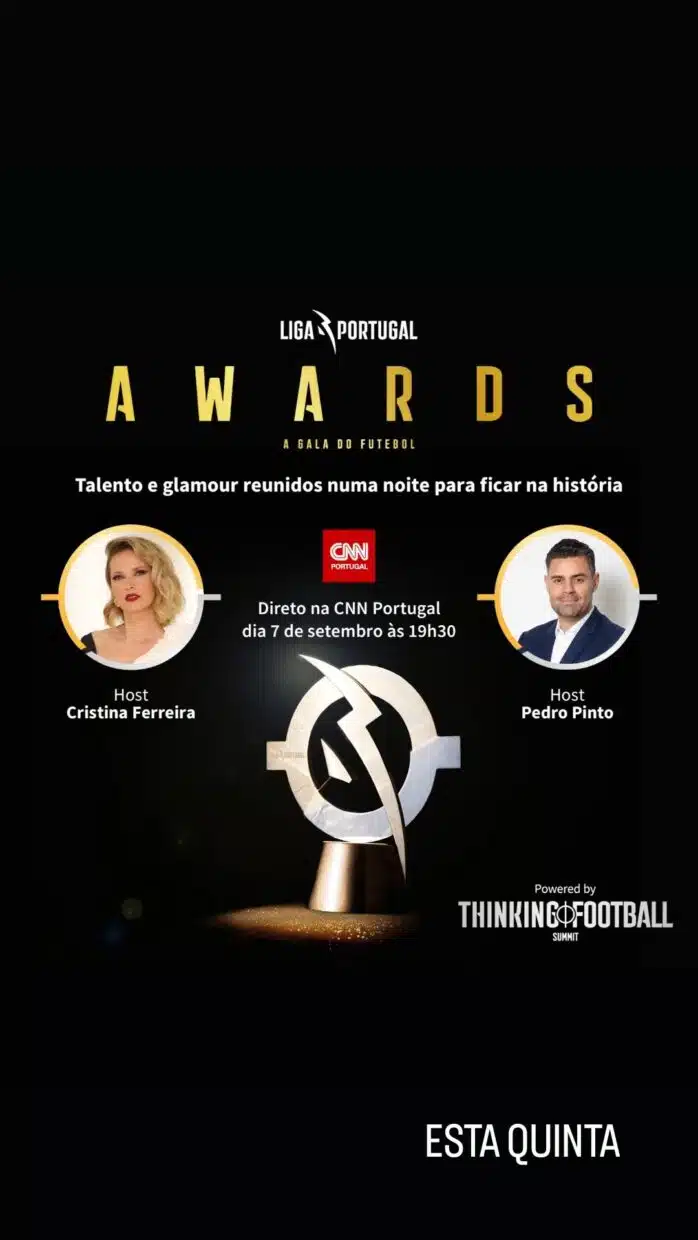 Cristina Ferreira, Pedro Pinto, Liga Portugal Awards