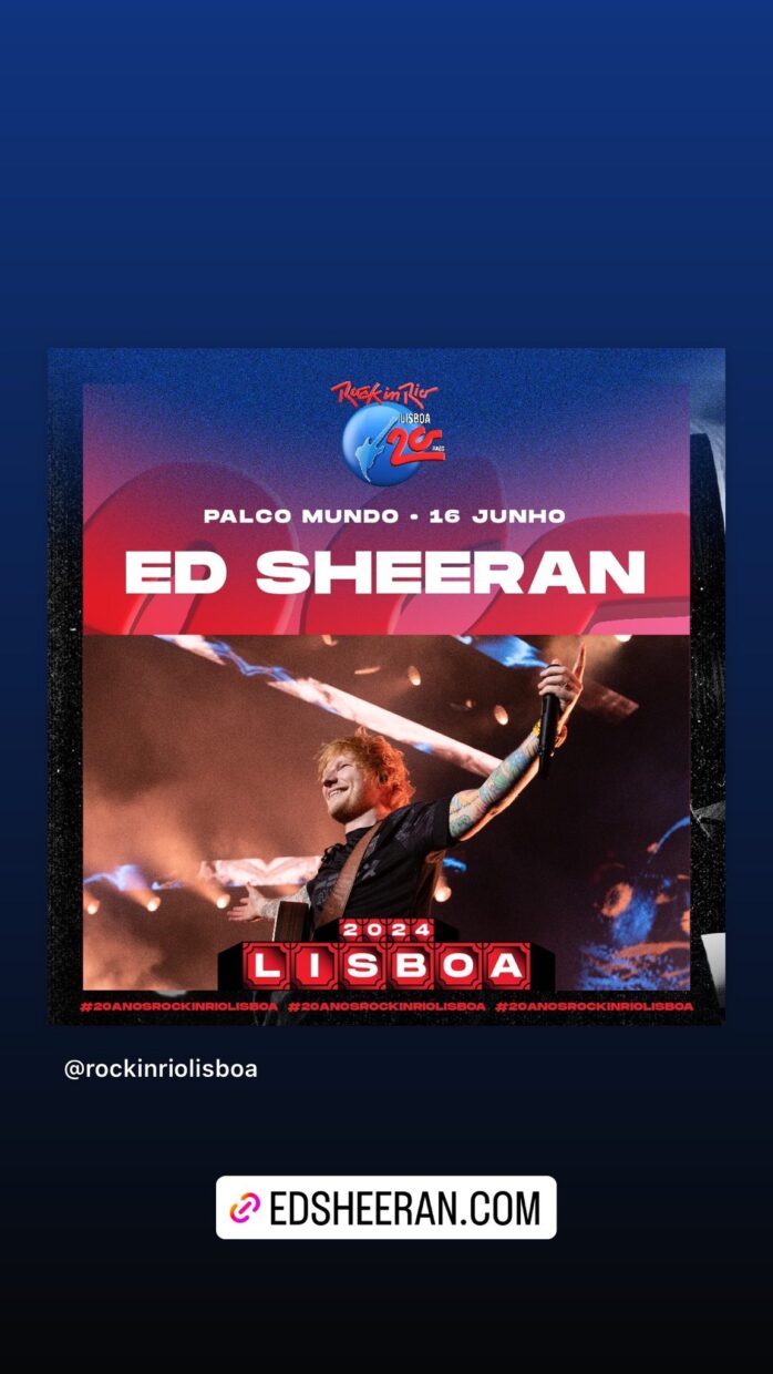 Ed Sheeran, Rock In Rio