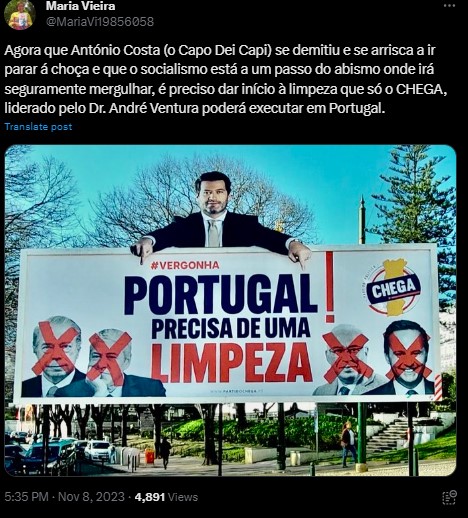 Captura de ecra 2023 11 09 112951 Maria Vieira reage à demissão de António Costa: "É preciso dar início à limpeza"