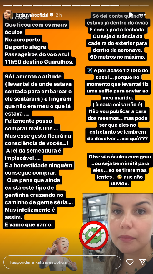 Katia Aveiro Katia Aveiro Vítima De Roubo No Brasil: &Quot;Que Pena Que Ainda Exista Este Tipo De Gentinha…&Quot;